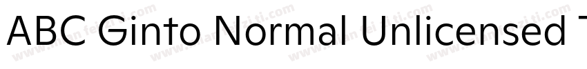 ABC Ginto Normal Unlicensed Trial字体转换